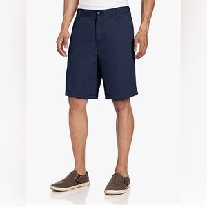 Mens navy IZOD Saltwater flat front shorts NWT
